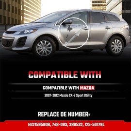 ISINFLASH 748-093 Front Left Driver Side Power Window Regulator with Motor Assembly Compatible with Mazda CX-7 2007 2008 2009 2010 2011 2012 Replace EG2159590B