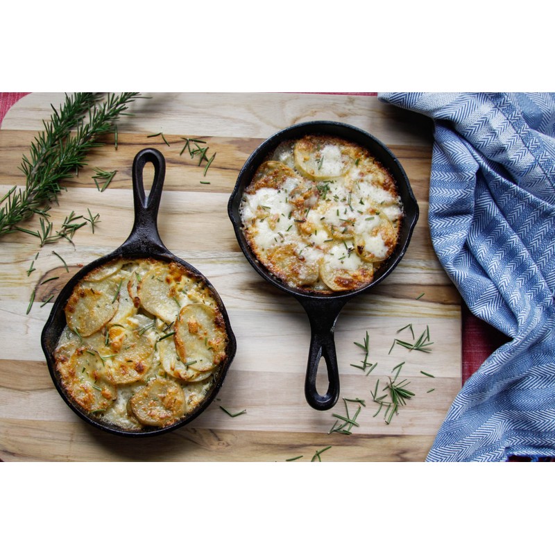 Lodge Cast Iron Grill Pan, 6.5 Inch, Black