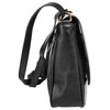 Cluty Women's Shoulder Bag Black Genuine Leather 019283, black