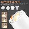 GeyouLux LED Surface-Mounted Spotlights, Dimmable, Diameter 80 x 84 mm,
