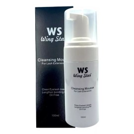 Wingstar Kit Espuma Limpiadora+brocha+pizeta Para Extensión Pestañas