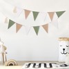 Sage Green Beige and Baby Bunting - Kids Bedroom Decorations,
