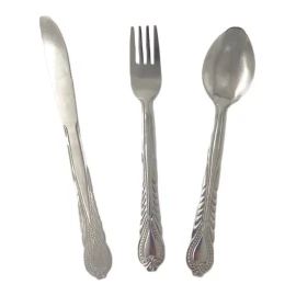 Importeek Juego 3 Cubiertos Acero Inoxidable Cuchara Cuchillo Tenedor