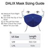 DALIX Cloth Face Mask Reuseable Washable in Royal Blue Made