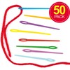 Baker Ross EF892 Bulk Pack of Coloured Plastic Needles for