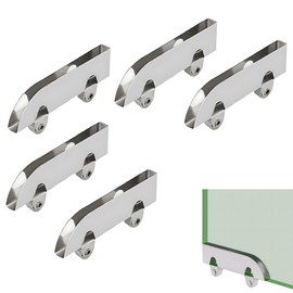 5pcs Glass Door Pulley Wheels, Silent Sliding Door Rollers Replacement for Cabinet and Wardrobe Doors, Smooth Track Wheel, Frameless Glass and Bathroom Hardware, Reliable Performance for Long-Term Use