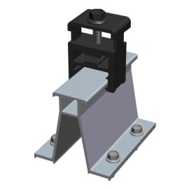 Magerack MageFoot Rail-less Solar Mounting Racking Kit Comp Asphalt Shingle Roof Install - 4 End Clamp Kits