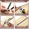 Hotop Drawer Repair Kit Fix 4 Sets Replacement Drawers Accessories