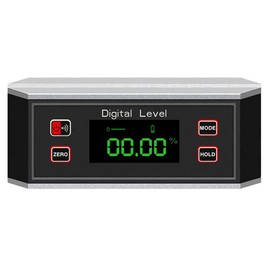 ANCLLO Digital Level Inclinometer with V-Groove Magnetic Base, Level Box 4×90°Degree Angle Finder IP65 Waterproof Digital Level Protractor / 0~360 Degree