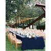 REWOMC 8 Pack Polyester Tablecloth 60 x 102 Inch, Navy