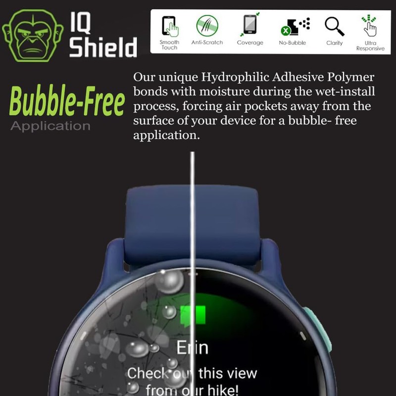 IQShield Screen Protector Compatible with Garmin Vivoactive 6/Vivoactive 5 (6-Pack)