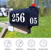 60 PCS White Mailbox Numbers, Vinyl Waterproof Stickers for Outside,