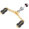 Black Power Fishing Reel Handle Grip Carbon Fiber Fishing Reel