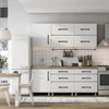 Probrico 10 Pack Matte Black Stainless Steel Modern Square Cabinet