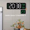 Reloj De Pared Digital Con Termómetro, Alarmas Y Calendario