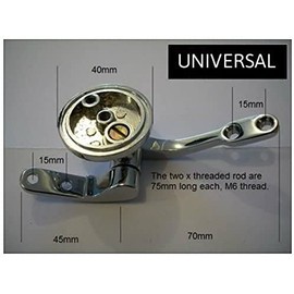 Marco Paul Toilet Seat Fittings with Soft Close Toilet Seat Hinges Comprehensive Toilet Seat Hinge Replacement Kit - Universal Stainless Steel Chrome Plated DIY Repair Kit Silver Replacement