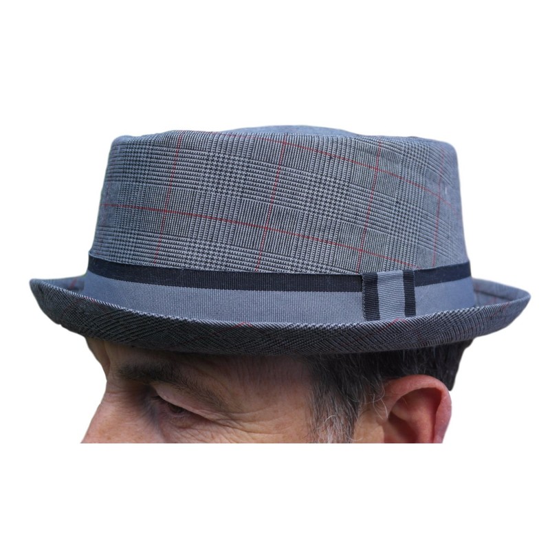 Thorness Men's Pork Pie Hat Grey, gray