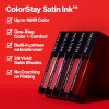Revlon Liquid Lipstick, ColorStay Satin Ink, 035 Reigning Red, 0.17