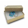 100 Gold Cotton Filled Jewelry Display Gift Boxes 3x2