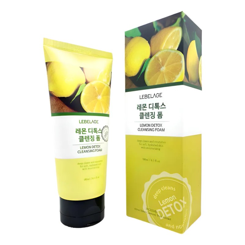 Espuma Limpiadora Facial Coreana De Limn Detox 1pz Mixta Danoche