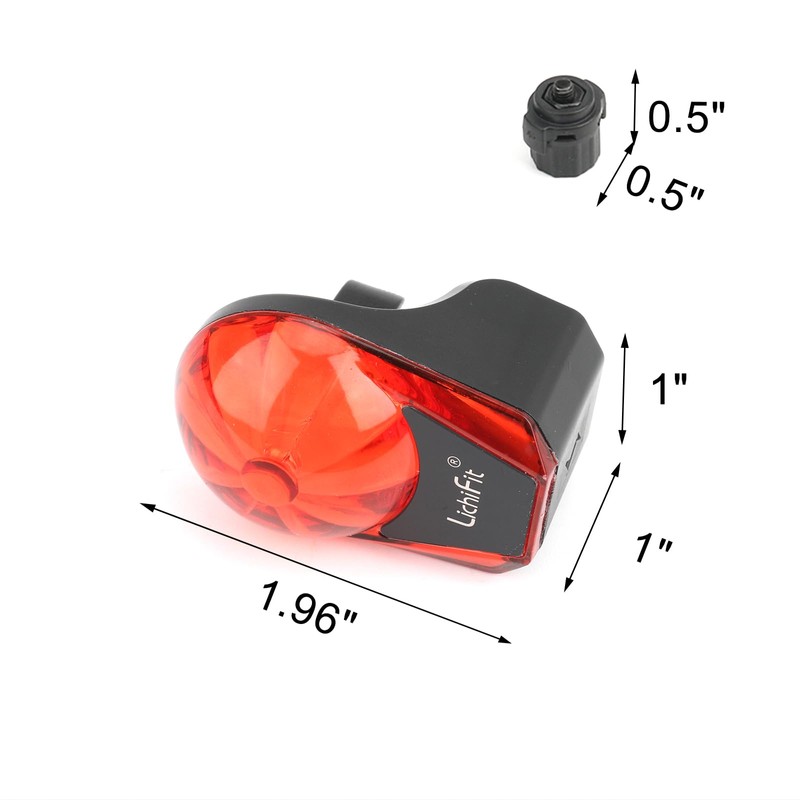 LICHIFIT Cycling Warning Light - Bicycle Wheel Fork Magnetic Induction