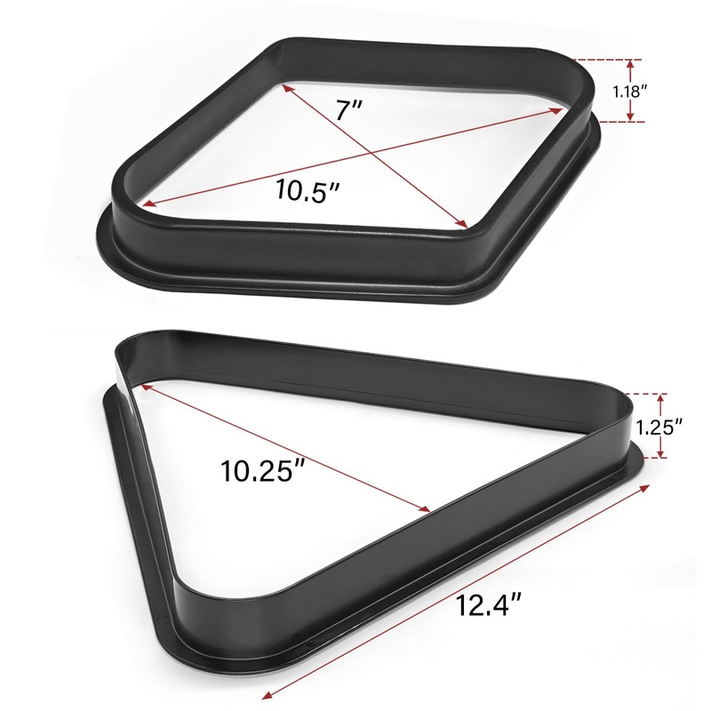 MoyanSuper Plastic Pool Ball Rack Billiard Ball Triangle Rack, Pool