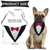 HACRAHO Dog Tuxedo Collar, 1 Piece Formal Dog Tuxedo Bandana