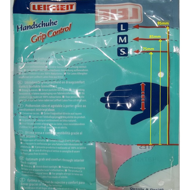 Leifheit Ultra Strong Household and Kitchen Gloves - Small, Blue