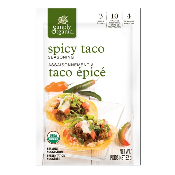 Simply Organic Spicy Taco Seasoning Mix 32g