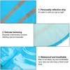 Waterproof Pet Raincoat Dog Reflective Stripe Rain Jacket Breathable Hooded