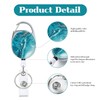 Retractable Key Ring, ID Holder, Extendable, Double-Sided Colour Print Pattern,