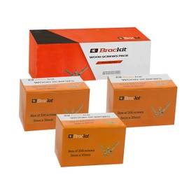 Wood Screws Set 3mm Range – Pozi-Drive Countersunk Zinc Plated Steel Screws – 600 Pieces – 15mm, 40mm and 50mm…