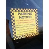Private Parking Sticker Notice for Windscreen. You Have Parked on