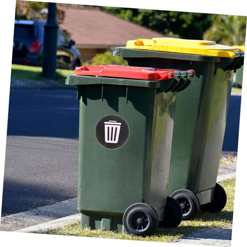 WOONEKY 6Pcs Recycle Stickers for Trash Can Garbage Classification Sign