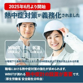 【職場における熱中症対策強化】 WBGT 測定器 熱中症指数計（黒球式）JIS B7922:2023準拠 黒球式熱中症指数計 腰に携帯し熱中症予防可能 屋内 屋外 学校 子ども 高齢者 工事現場 企業 団体 (5)