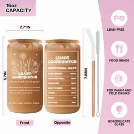 DAMCONME Thank You Gifts for Women,Christmas Gifts for Women,Teacher,Boss,Manager,Coworker, Office,Nurse,Mom, Chaos Coordinator Gifts-Chaos Coordinator Cup