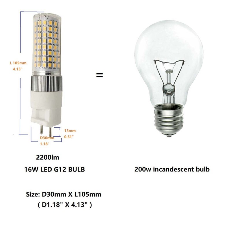 WELESHEI G12 Led 16w Ceramic Corn Light G12 Led Bulb