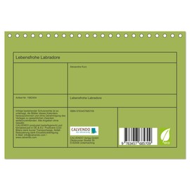Lebensfrohe Labradore (Tischkalender 2026 DIN A5 quer), CALVENDO Monatskalender