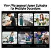 Vammcht Waterproof Rubber Vinyl Apron Heavy Duty Chemical Resistant Work