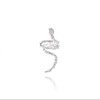 fdsmall Ear Cuff for Women Silver Snake Cuff Earrings With