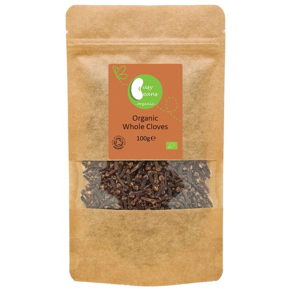 Organic Whole Cloves - Certified Organic - by Busy Beans Organic (100g)