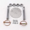 KIPA Stainless Hood Pin Set Chrome Hardware for Chevy Ford