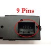 Chrome Window Regulator Switch 4-Door 9-Pin