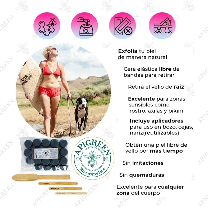 Cera Española Al Titanio Piel Sensible Todas Las Zonas 1kg