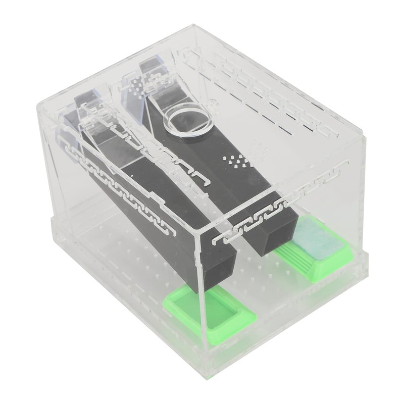 Acrylic Cricket Keeper with Tubes Care Kit for Reptile Tank