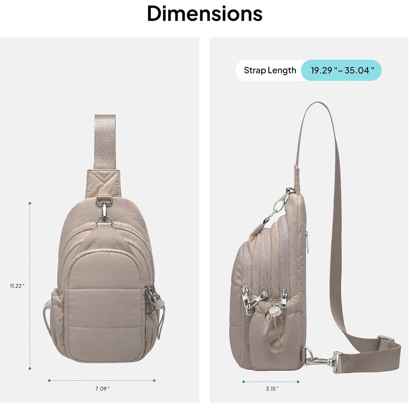 TOPEAST - Bolsos cruzados antirrobo para mujer, bolso pequeño para