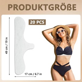 Moorstdel 20 Stück Wiederverwendbare BH Einlagen Baumwolle, Baumwoll BH Unterbrust Schwitzschutz Pads, Atmungsaktiv für Sport & Stillzeit, Damen BH Einlagen Schwitzen für Heiße Tage und Nachts