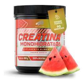 Creatina En Polvo Monohidratada Pura Sabor Sandía BPN PRO 450g | Potencia Entrenamientos, Resistencia y Masa Muscular 90 Servicios Recomendado Para Gimnasio, Fuerza, Pre Entreno y Post Entreno