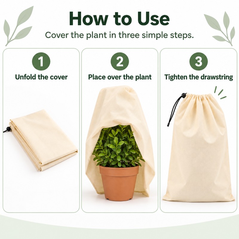 Winter Plant Cover Bag for Trees & Shrubs – Non-Woven