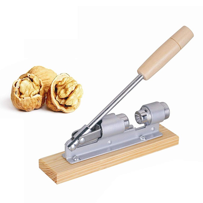 Jzhen Nutcracker wood design nutcracker made of wood and chrome-plated